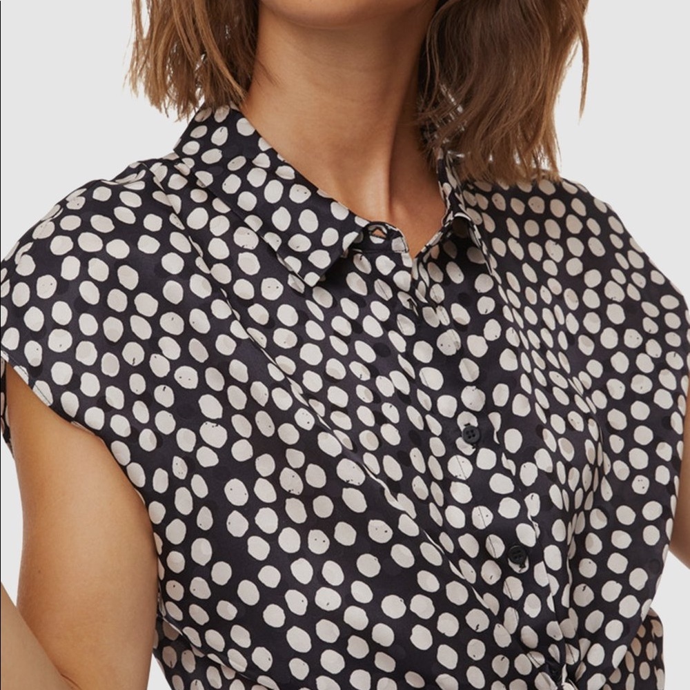 Gorman X Julia Flanagan Polka Dot Silk Top